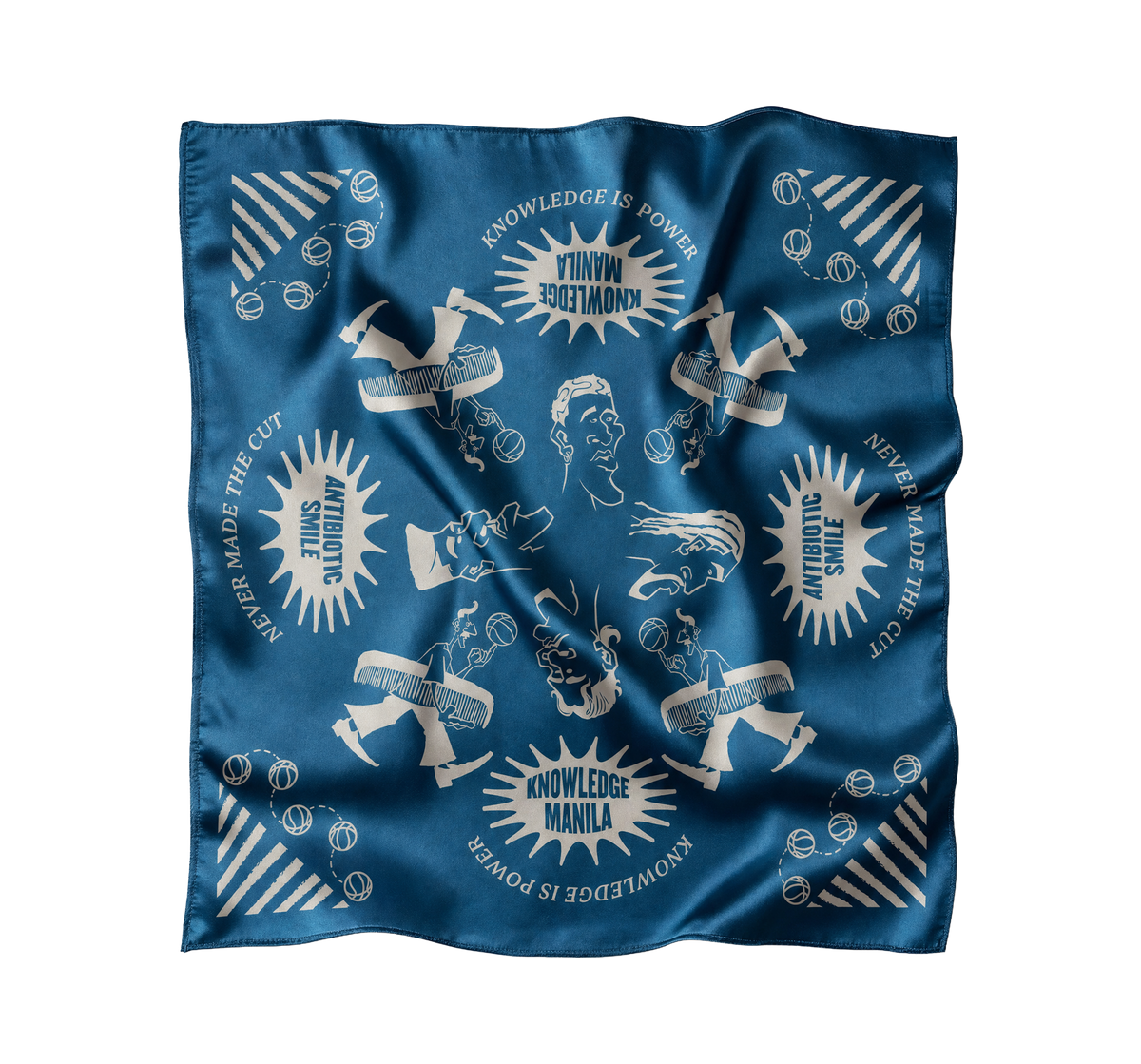 Antibiotic Smile Bandana Teal Blue