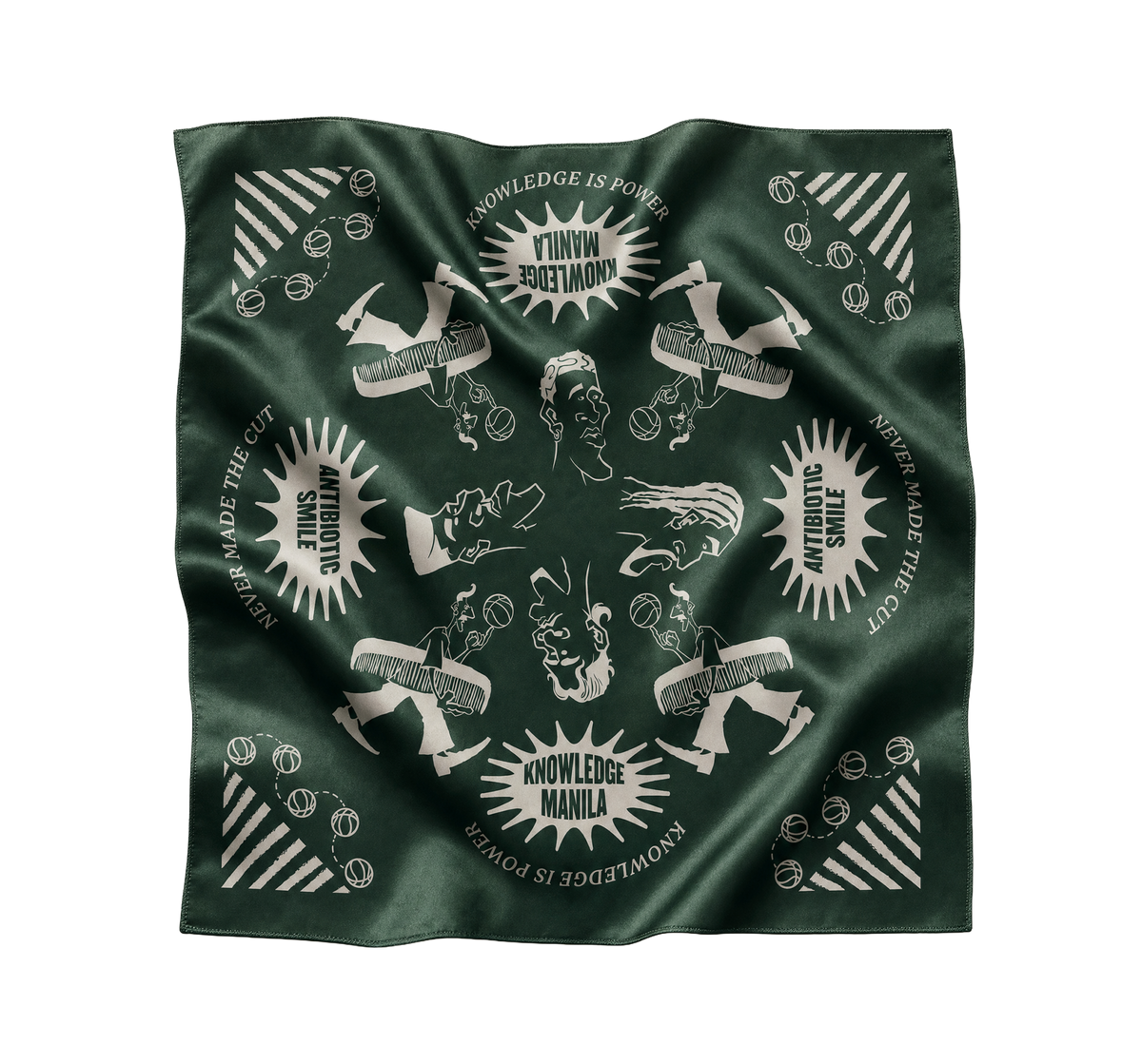 Antibiotic Smile Bandana Dark Green